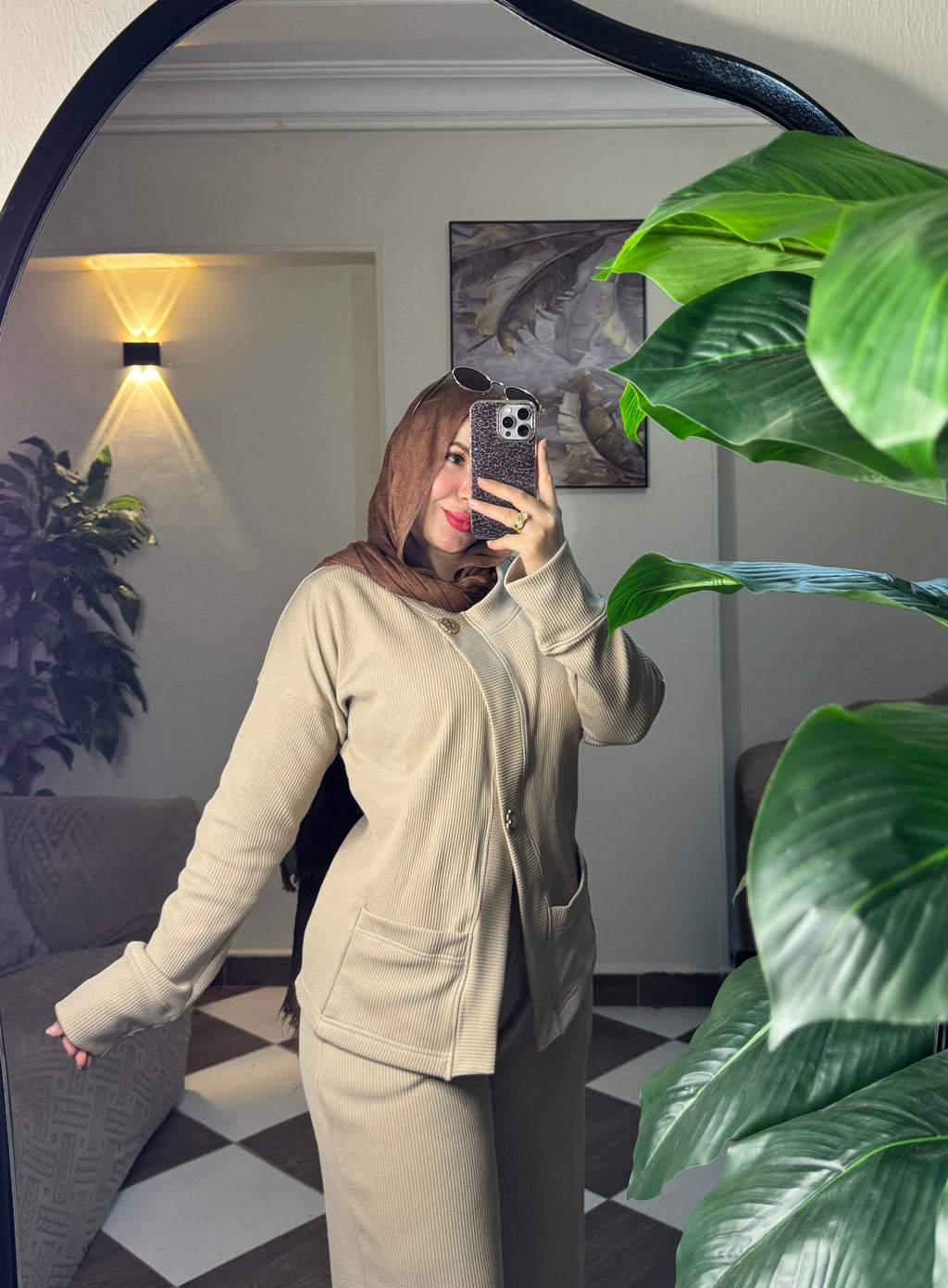 Ozge Beige Suit